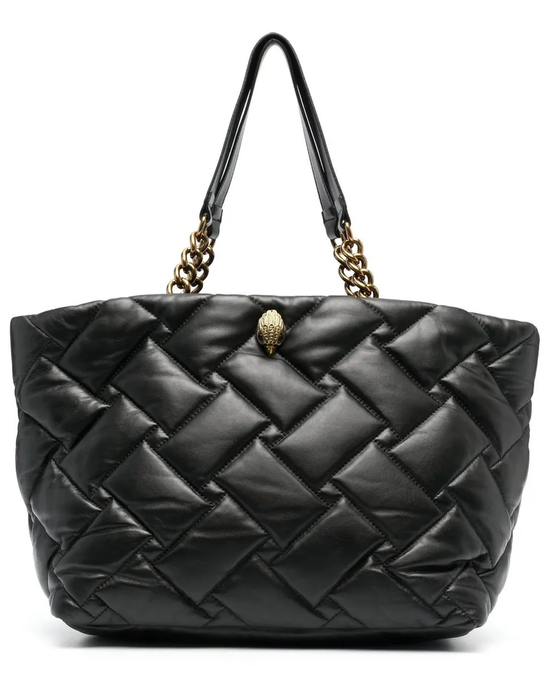 Kurt Geiger Gesteppter Kensington Shopper Schwarz