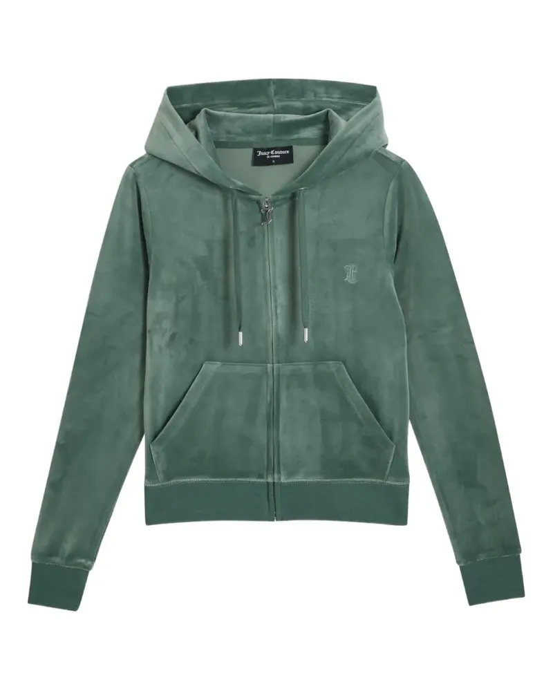 Juicy Couture Robertson Hoodie mit Velours-Struktur - Grün Grün
