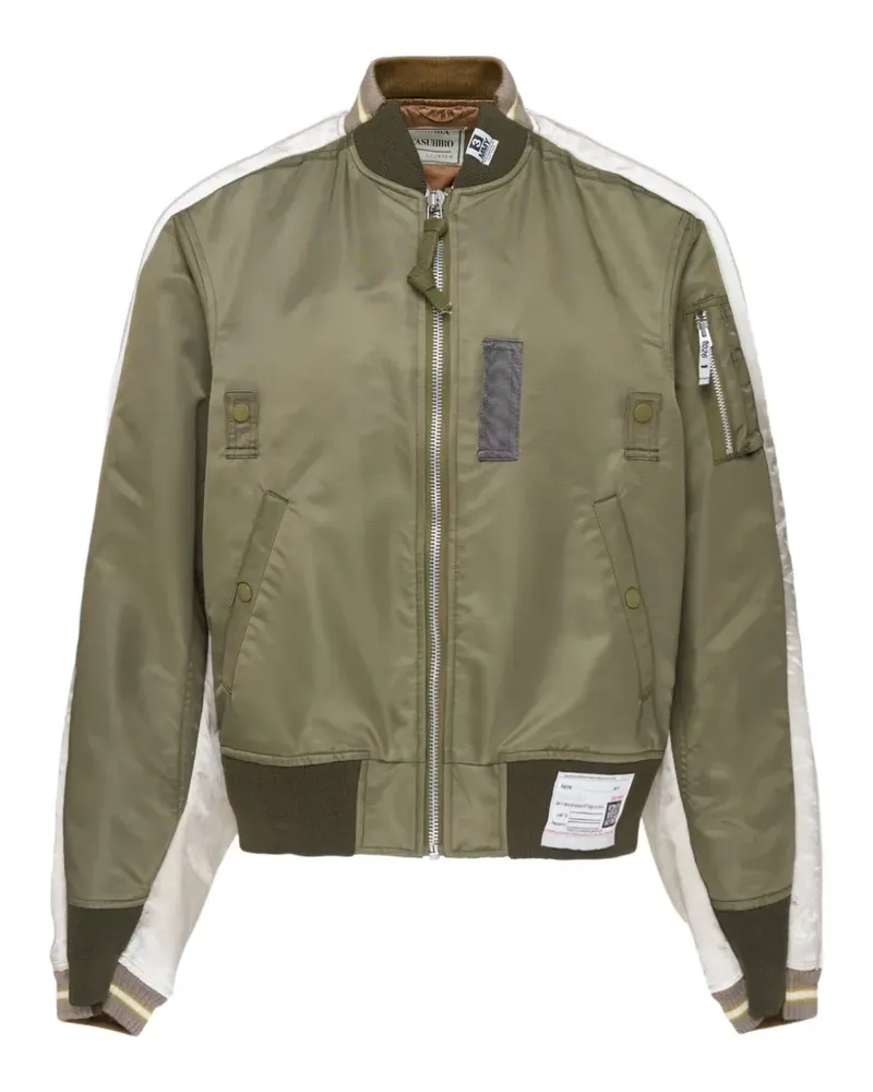 MIHARAYASUHIRO MA-1 Sukajan zip-fastening jacket - Grün Grün