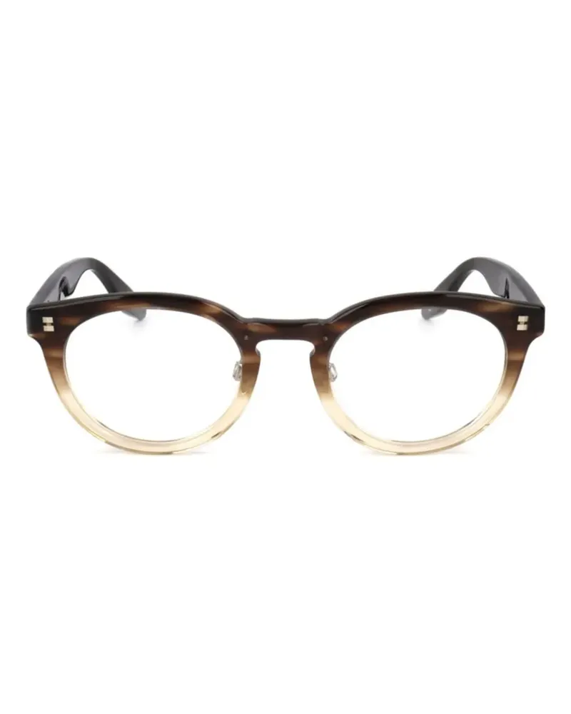 Barton Perreira Brille mit rundem Gestell - Braun Braun