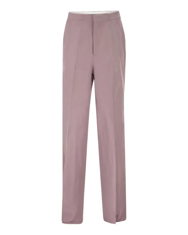 Tagliatore Straight-Leg-Hose aus Leinen - Rosa Rosa