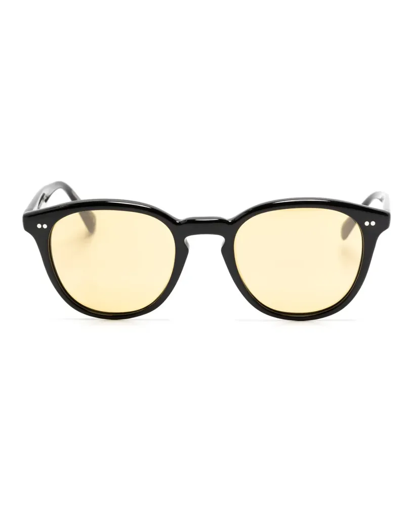 Oliver Peoples Runde Desmon Sonnenbrille - Schwarz Schwarz