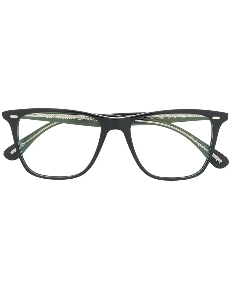 Oliver Peoples Brille mit eckigem Gestell - Schwarz Schwarz
