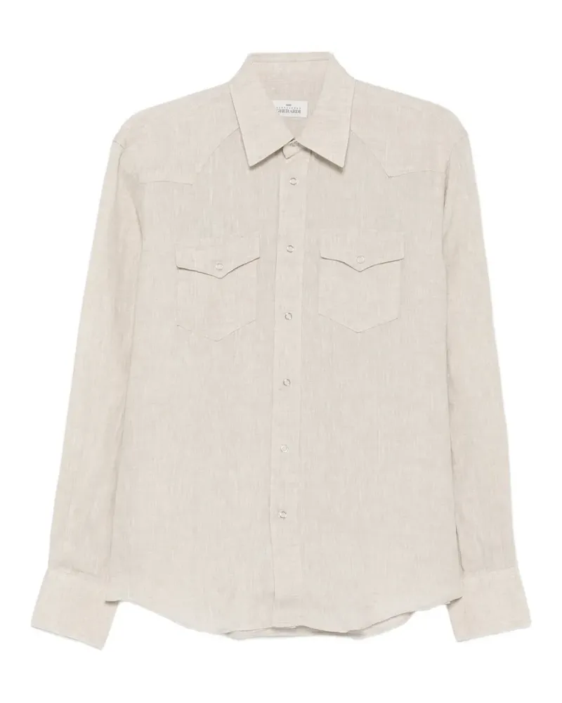 Alessandro Gherardi flap-pocket shirt - Nude Nude