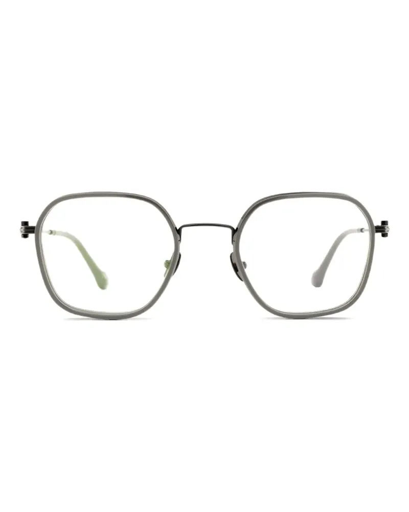 Yohji Yamamoto square-frame glasses - Grau Grau