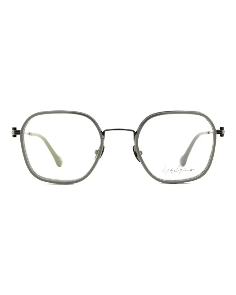Yohji Yamamoto square-frame glasses - Grau Grau