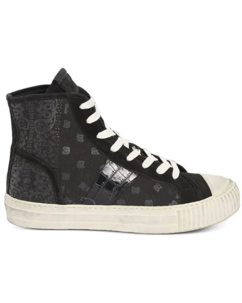 RHUDE Sneakers mit Paisley-Print - Schwarz Schwarz