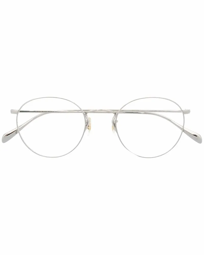 Oliver Peoples Brille mit rundem Gestell - Silber Silber