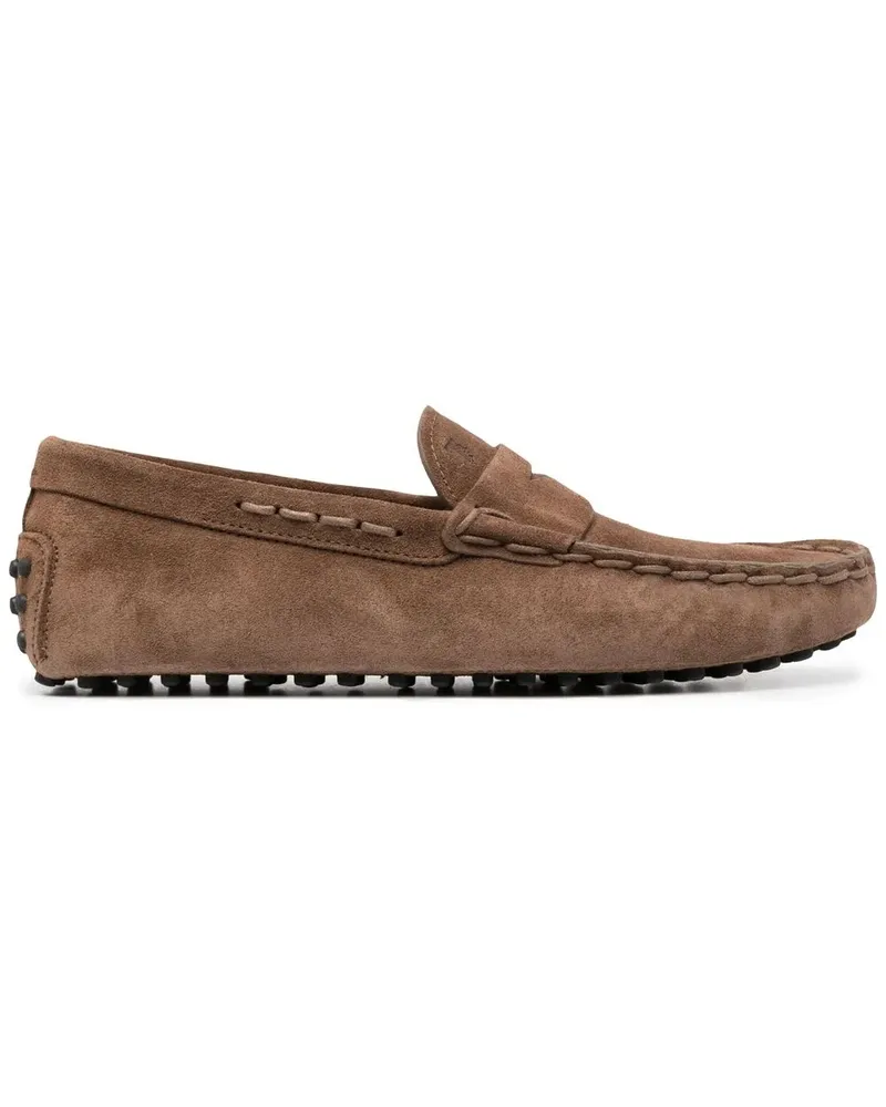 TOD'S Penny-Loafer aus Wildleder - Braun Braun