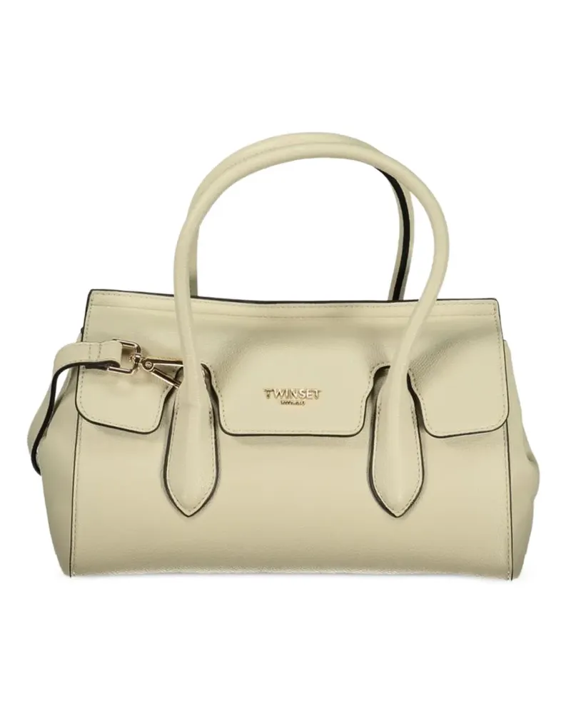 Twin-Set logo-appliqué tote bag - Nude Nude