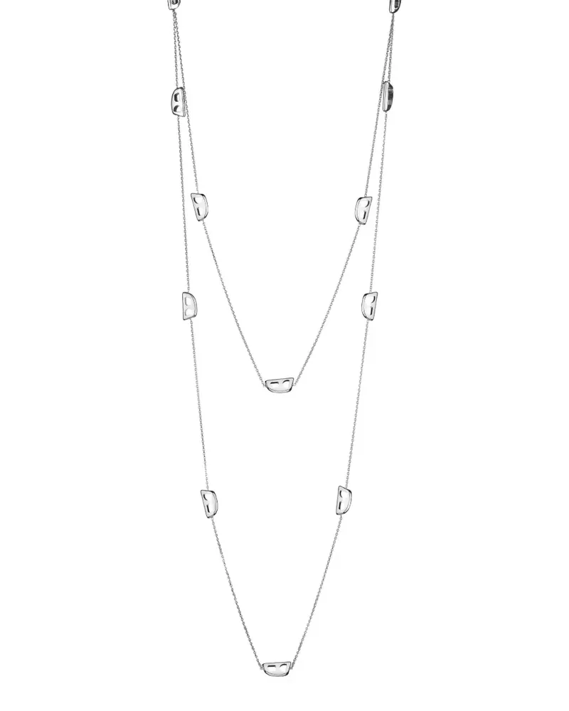 EÉRA Halskette mit Cut-Out-Anhänger - Silber Silber