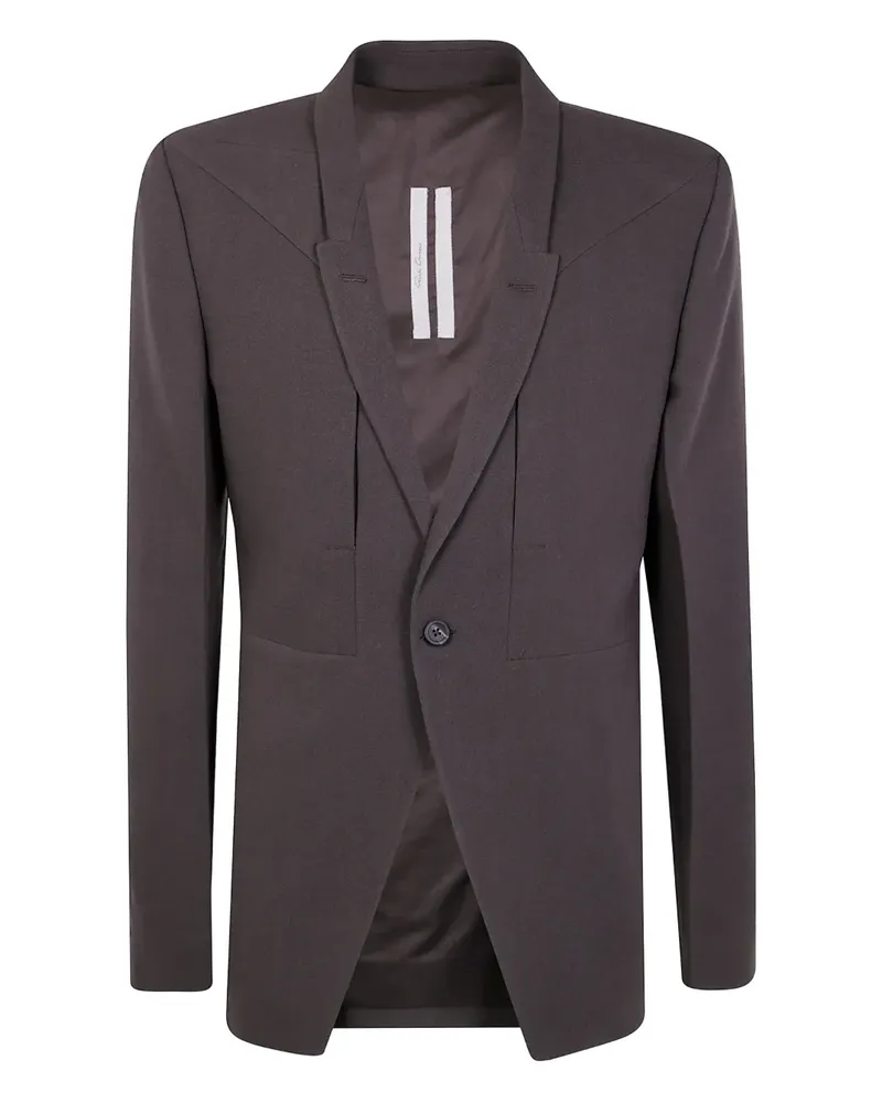 Rick Owens single-button wool blazer - Braun Braun