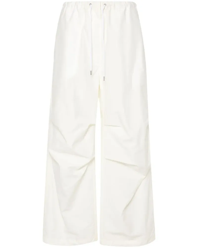 Acne Studios Wide-Leg-Hose mit Kordelzug - Weiß Weiß