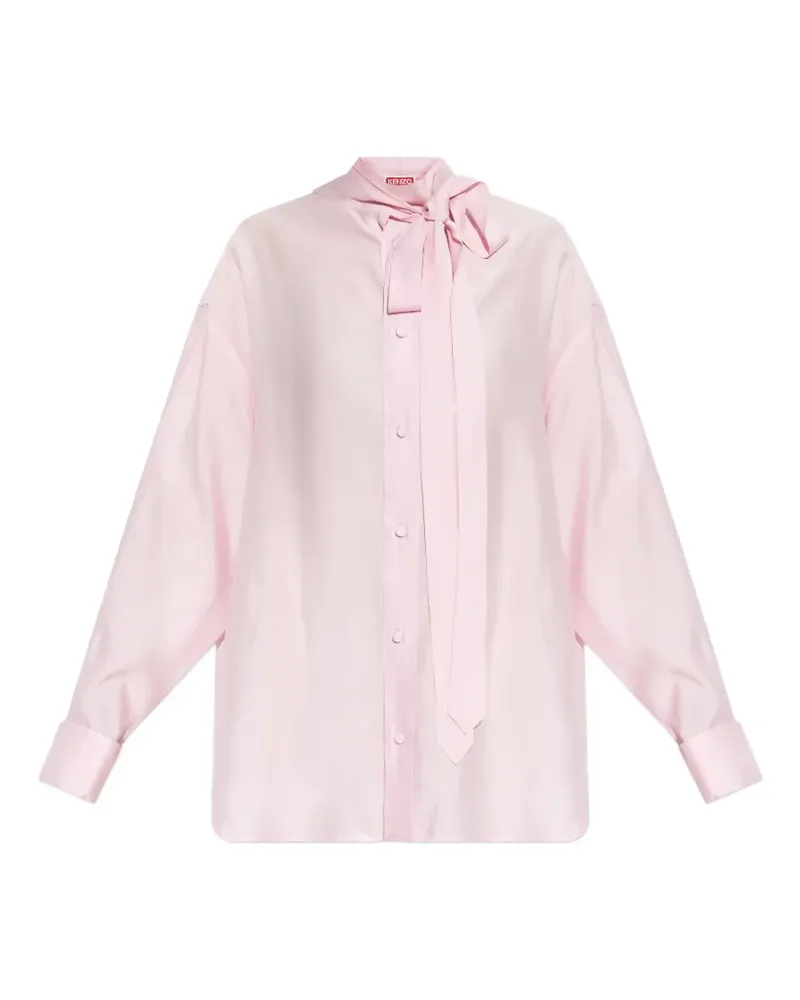 Kenzo tie-neck shirt - Rosa Rosa