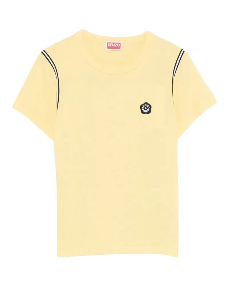 Kenzo logo-appliqué T-shirt - Gelb Gelb