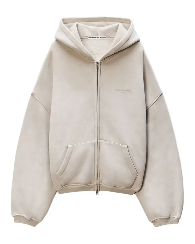 Alexander Wang Hoodie mit überschnittenen Schultern - Nude Nude