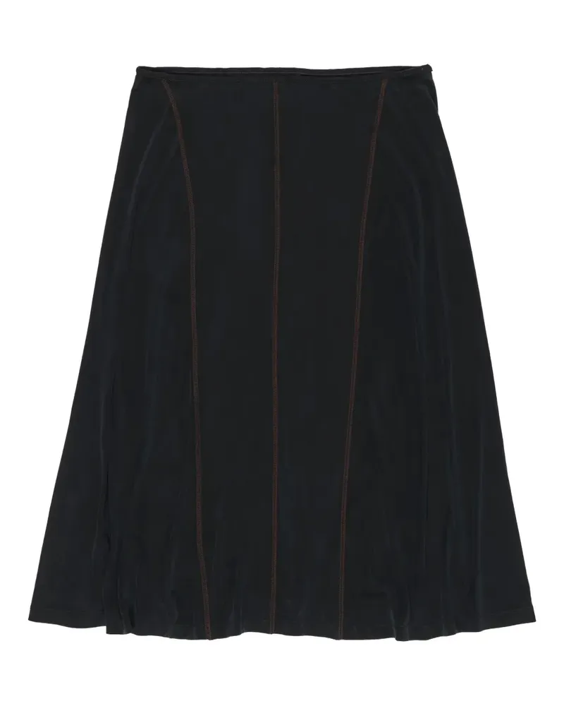 BIMBA Y LOLA seam-detail midi skirt - Schwarz Schwarz
