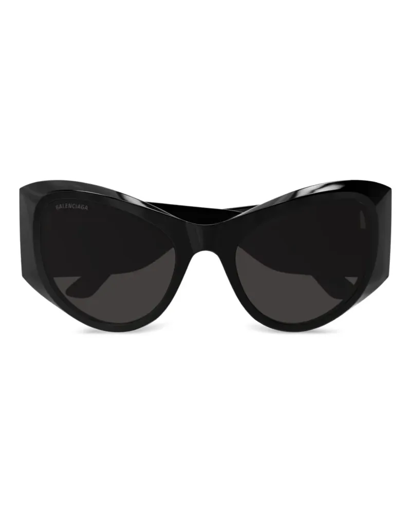 Balenciaga Sonnenbrille mit Oversized-Gestell - Schwarz Schwarz