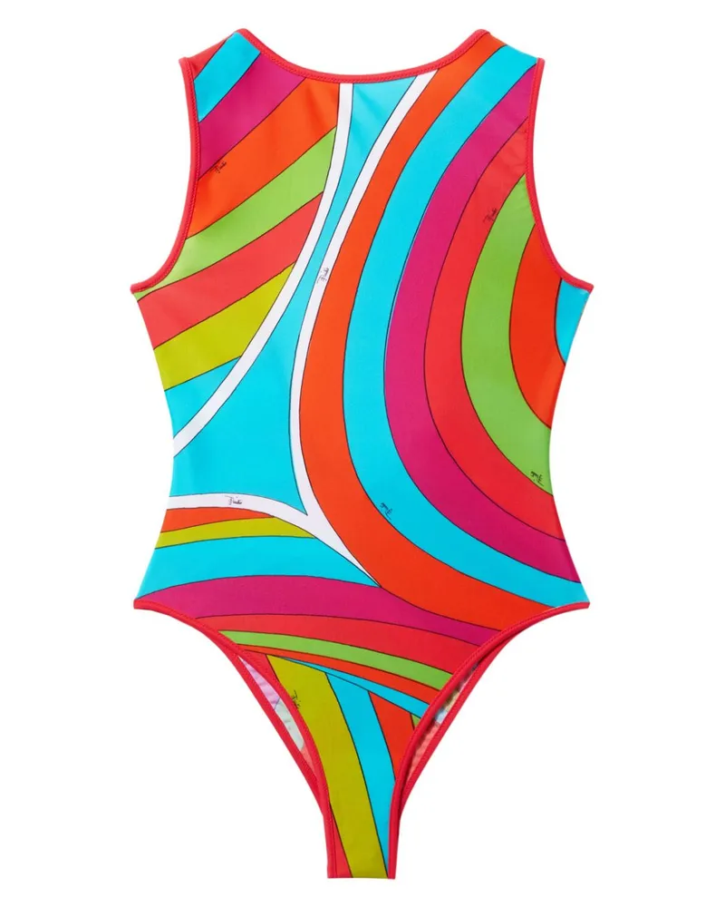 Emilio Pucci Badeanzug mit Print - Rosa Rosa