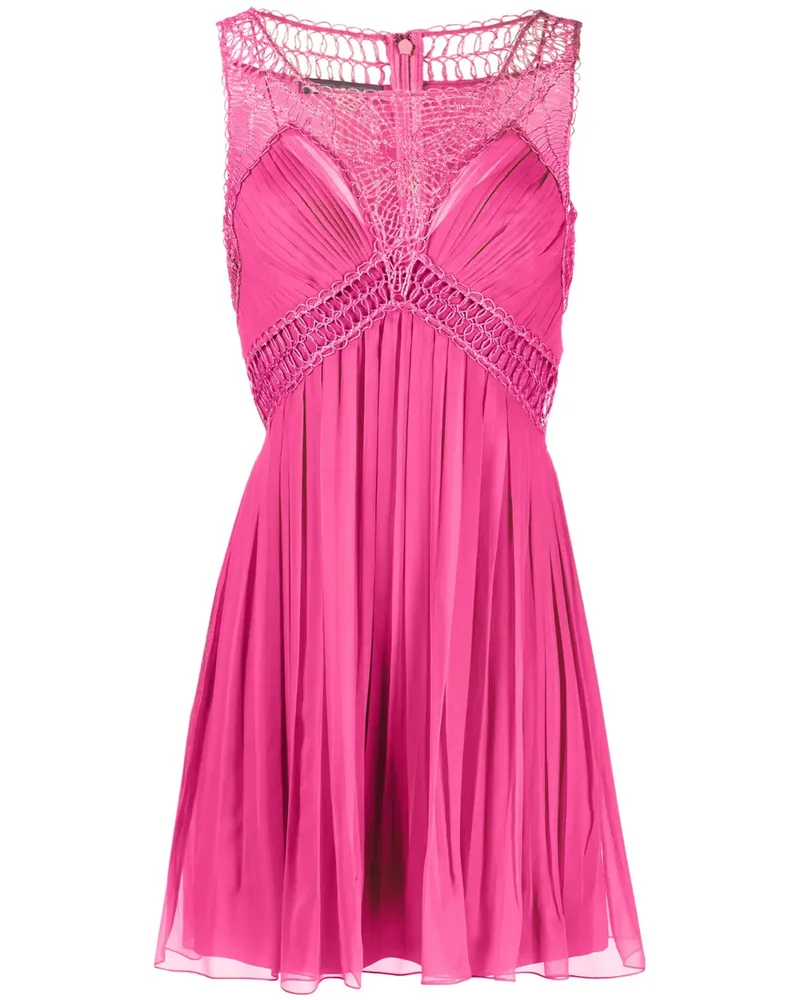 Alberta Ferretti Besticktes Minikleid - Rosa Rosa