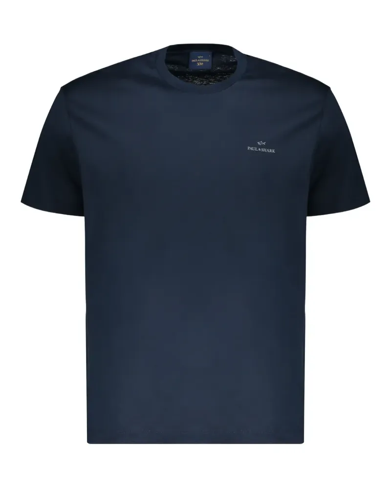 Paul & Shark logo-print T-shirt - Blau Blau