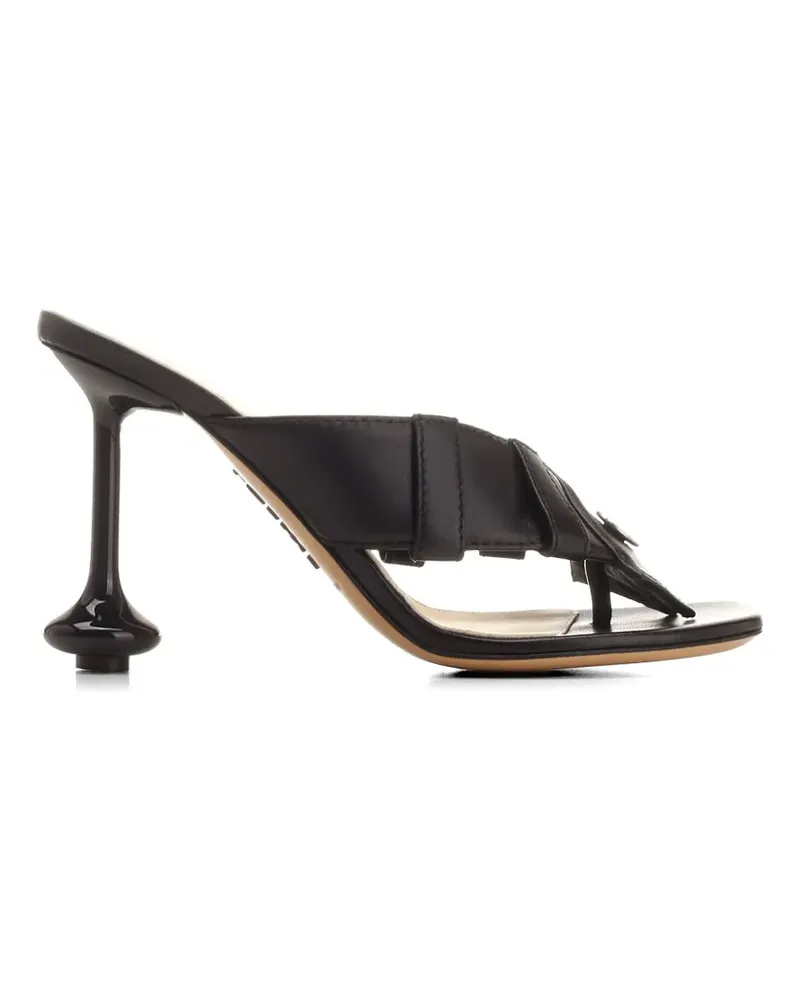 Loewe 90mm Toy Panta leather sandals - Schwarz Schwarz