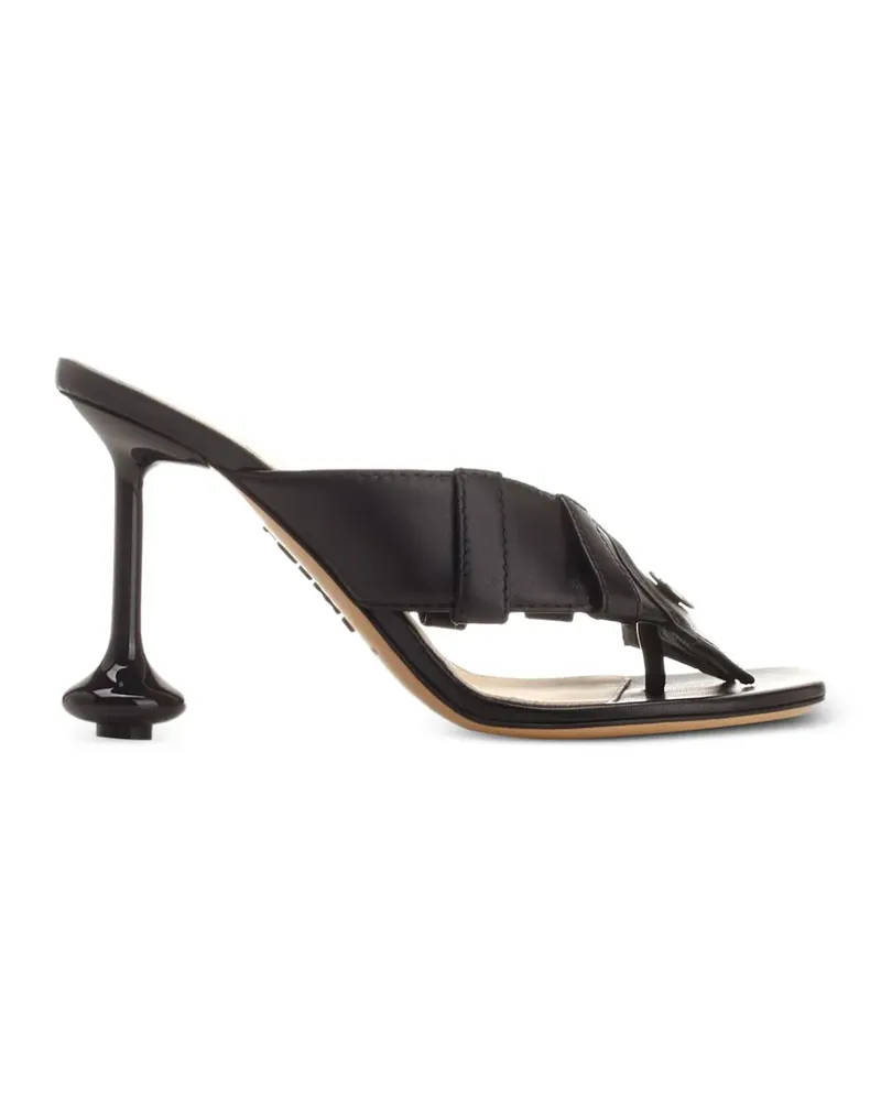 Loewe 90mm Toy Panta leather sandals - Schwarz Schwarz