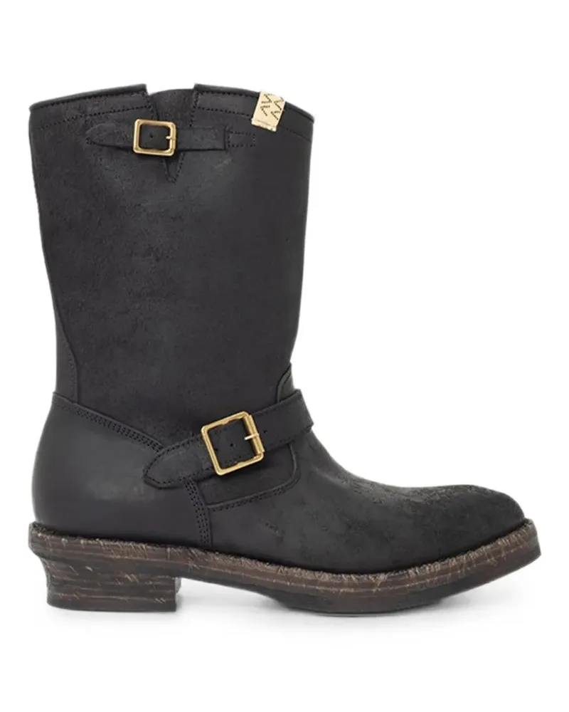 Visvim T.W.O Folk Stiefel aus Pferdeleder - Schwarz Schwarz