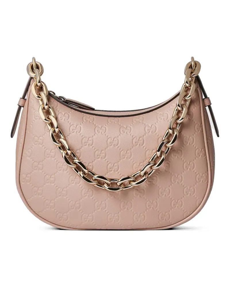 Gucci Schultertasche mit GG-Prägung - Rosa Rosa