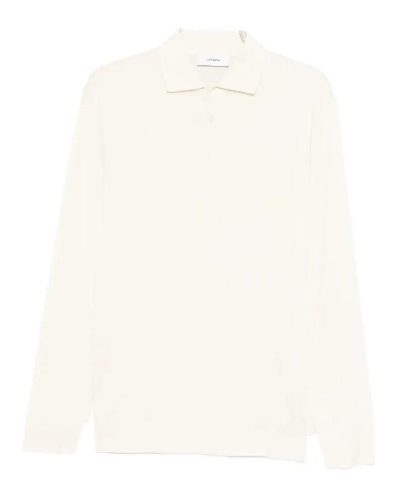 LARDINI long-sleeve polo shirt - Nude Nude