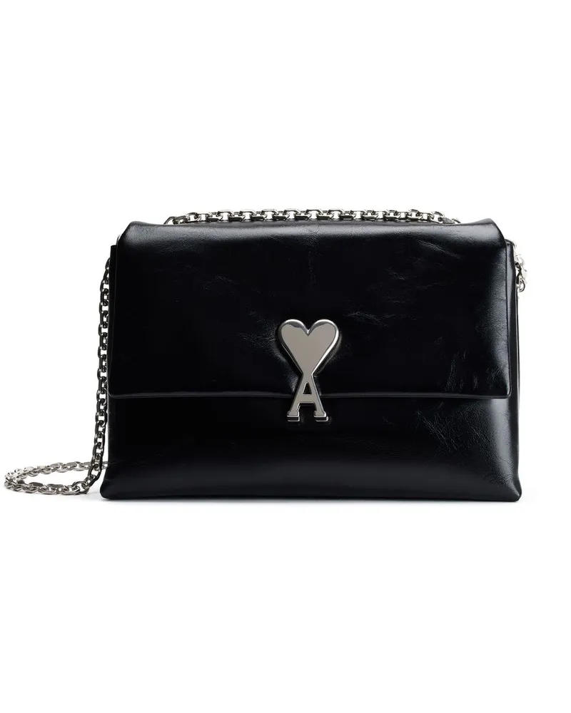 AMI Paris Voulez-Vous Schultertasche - Schwarz Schwarz