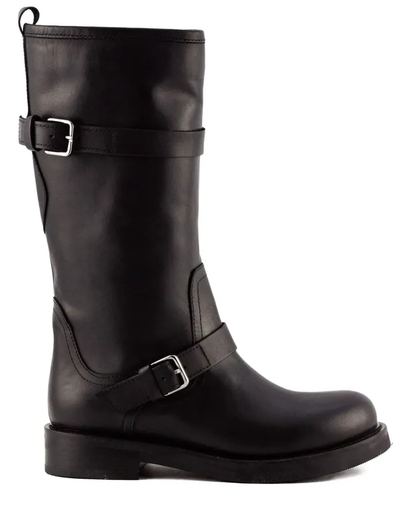 Julie Dee Stiefel mit Schnalle - Schwarz Schwarz