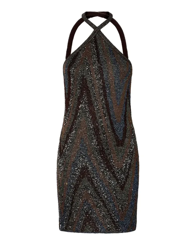 Missoni Kleid aus Zickzackstrick - Braun Braun