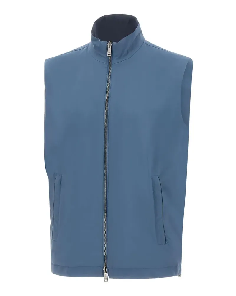 Paul & Shark zip-up reversible gilet - Blau Blau