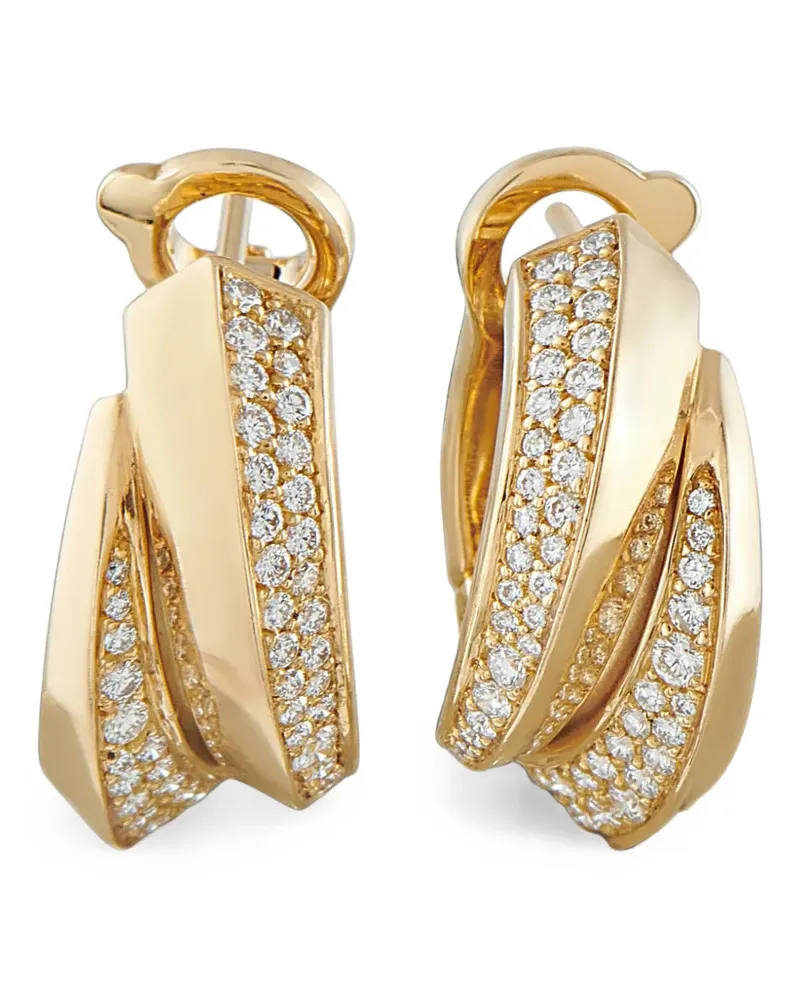 Cartier Panthère Griffe Creolen mit Diamanten - Gold Gold