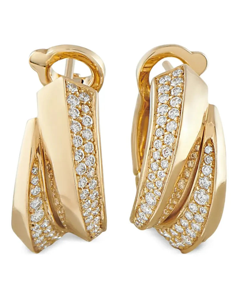 Cartier Panthère Griffe Creolen mit Diamanten - Gold Gold