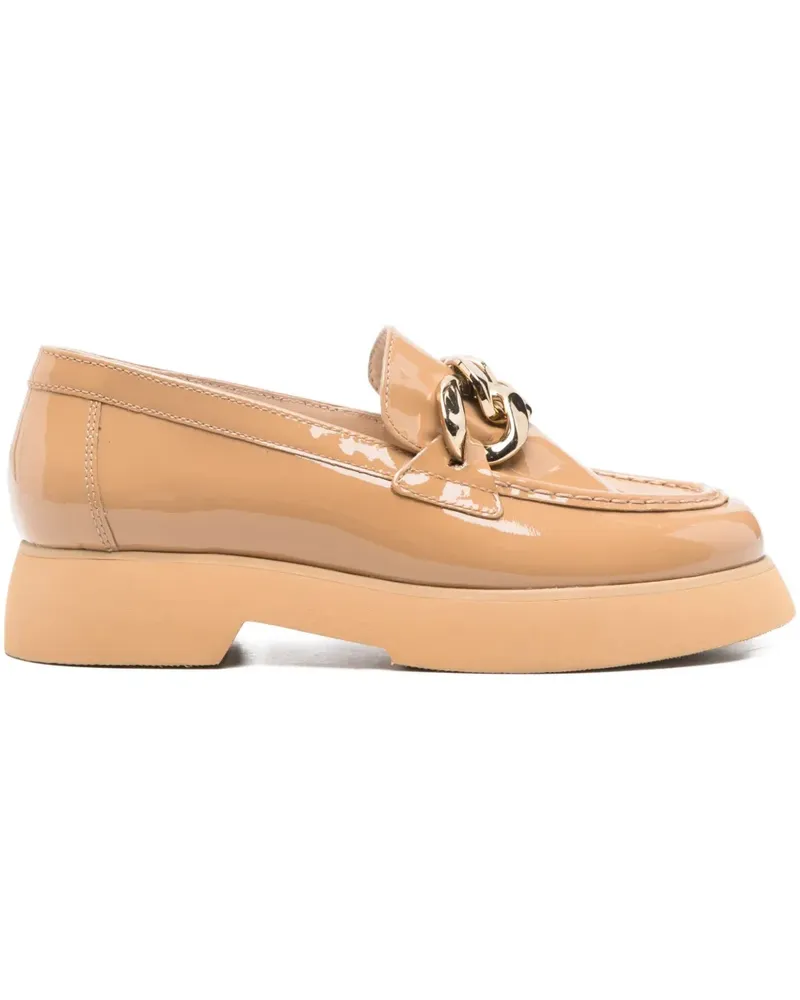 Högl Stacy chain-detail loafers - Nude Nude