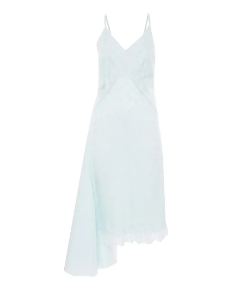 Victoria Beckham Crushed Cami asymmetric midi dress - Blau Blau