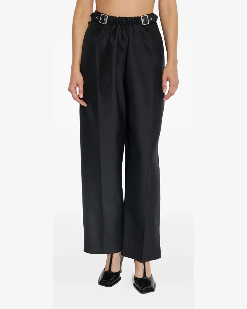 Loewe belted elastic-waist trousers - Schwarz Schwarz