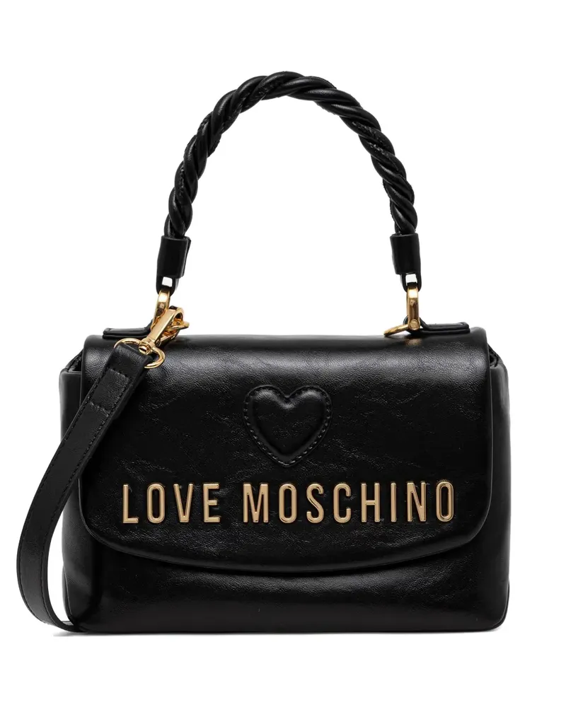 Moschino Tote Bag mit verdrehtem Henkel - Schwarz Schwarz