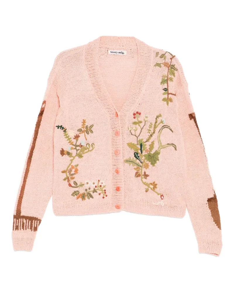 STORY mfg. Sprout Cardigan - Rosa Rosa