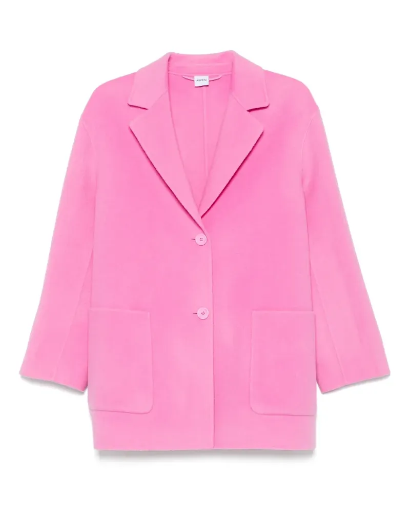 ASPESI Mantel aus Wolle - Rosa Rosa
