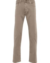 Incotex Chino mit schmalem Schnitt Nude