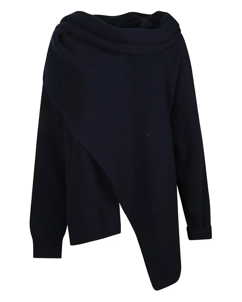 Jil Sander draped knitwear - Blau Blau