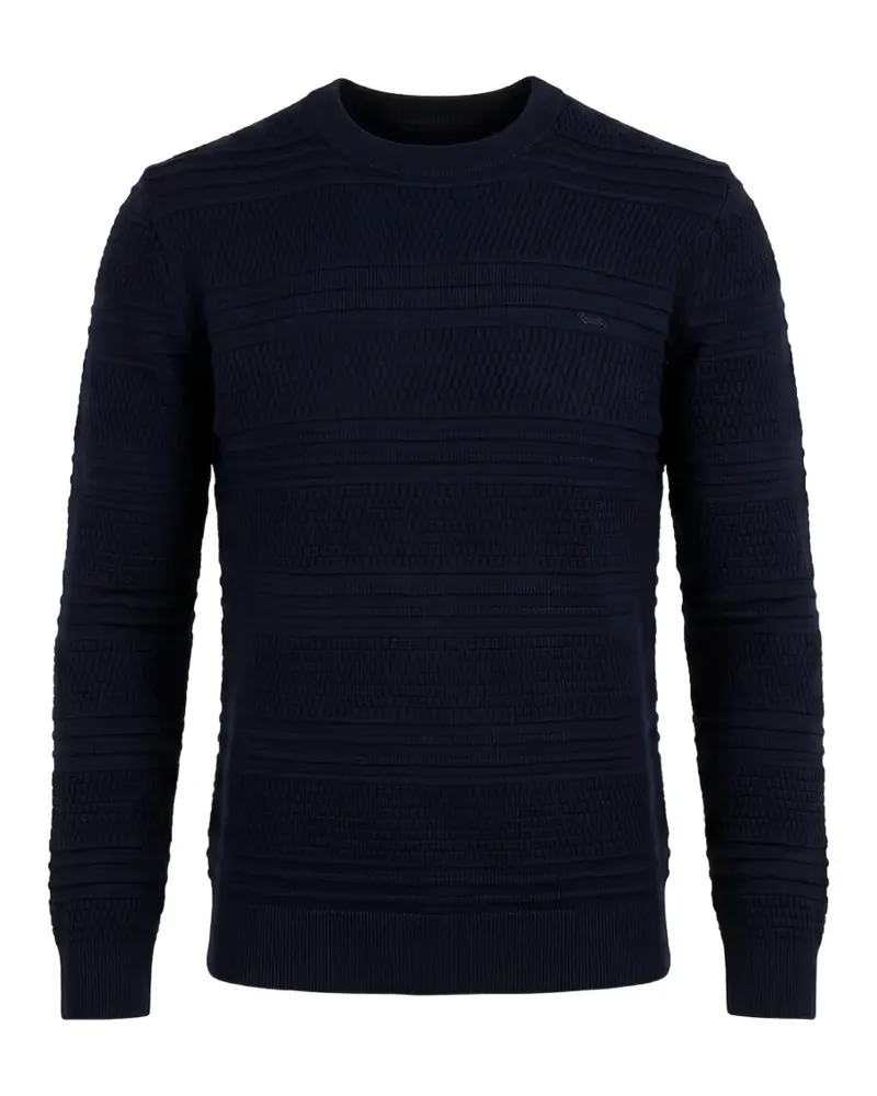 Harmont & Blaine Strukturierter Strickpullover - Blau Blau