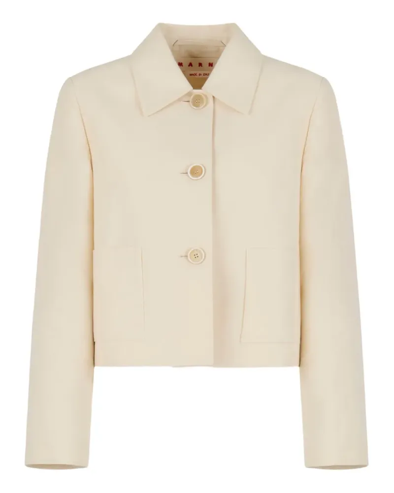 Marni Cropped-Jacke - Weiß Weiß