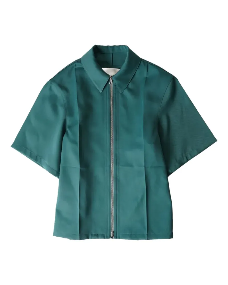 Jil Sander short-sleeved cotton shirt - Grün Grün