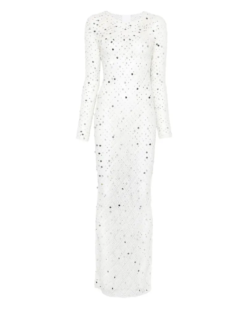 Paris Georgia Maxikleid mit Pailletten - Nude Nude
