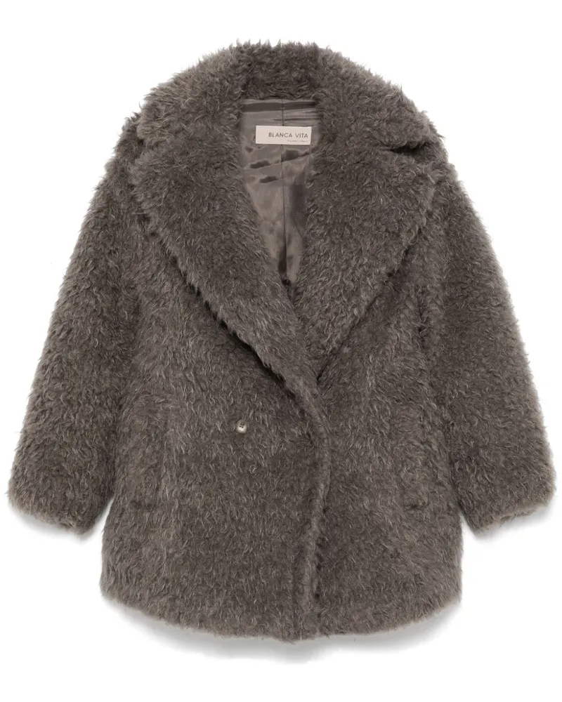Blanca Chary Mantel - Grau Grau