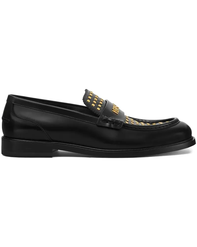 Versace Loafer mit Nieten - Schwarz Schwarz